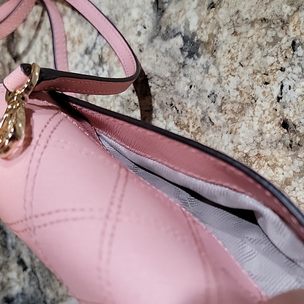 Michael Kors EUC Ava Cross Stitch Mini Crossbody pink Bag - Picture 8 of 14